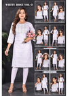 Golden White Rose Vol 2 Sequence Work Rayon Designer Kurtis Wholesale Market In Surat
